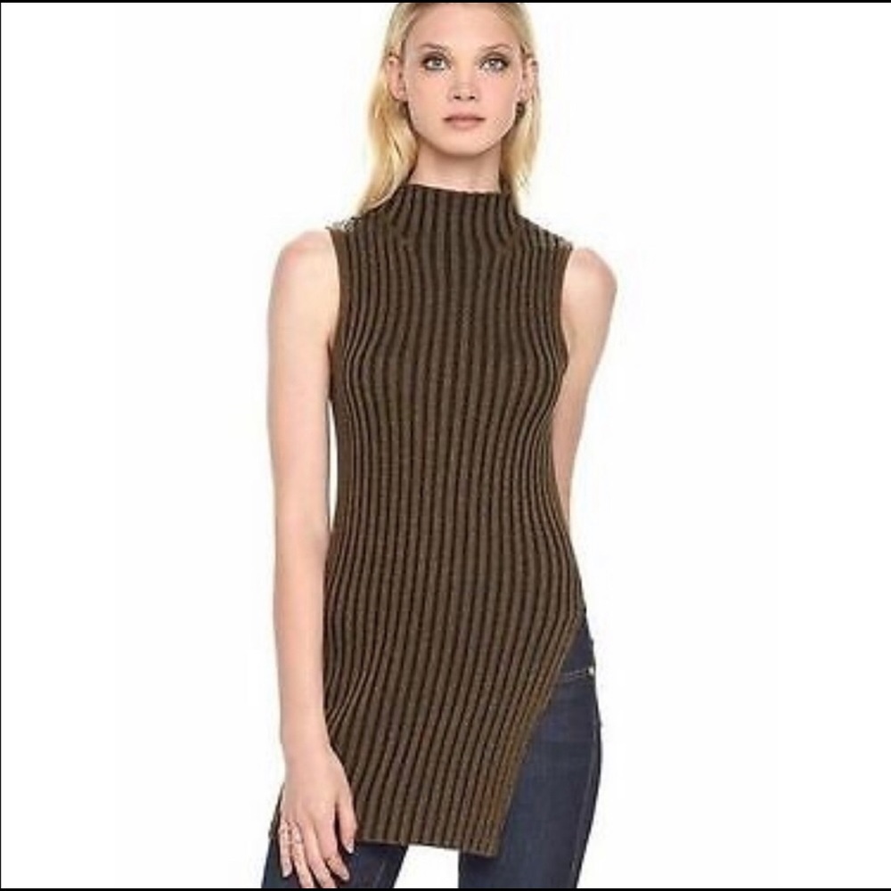 Rock & Republic Ribbed Tunic Sweater Top - Picture 2 of 8